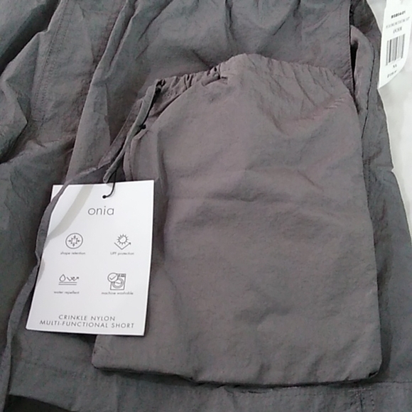 Onia Nylon Crinkle Multifunctional Short, Anchor Grey, size XL - Picture 7 of 9